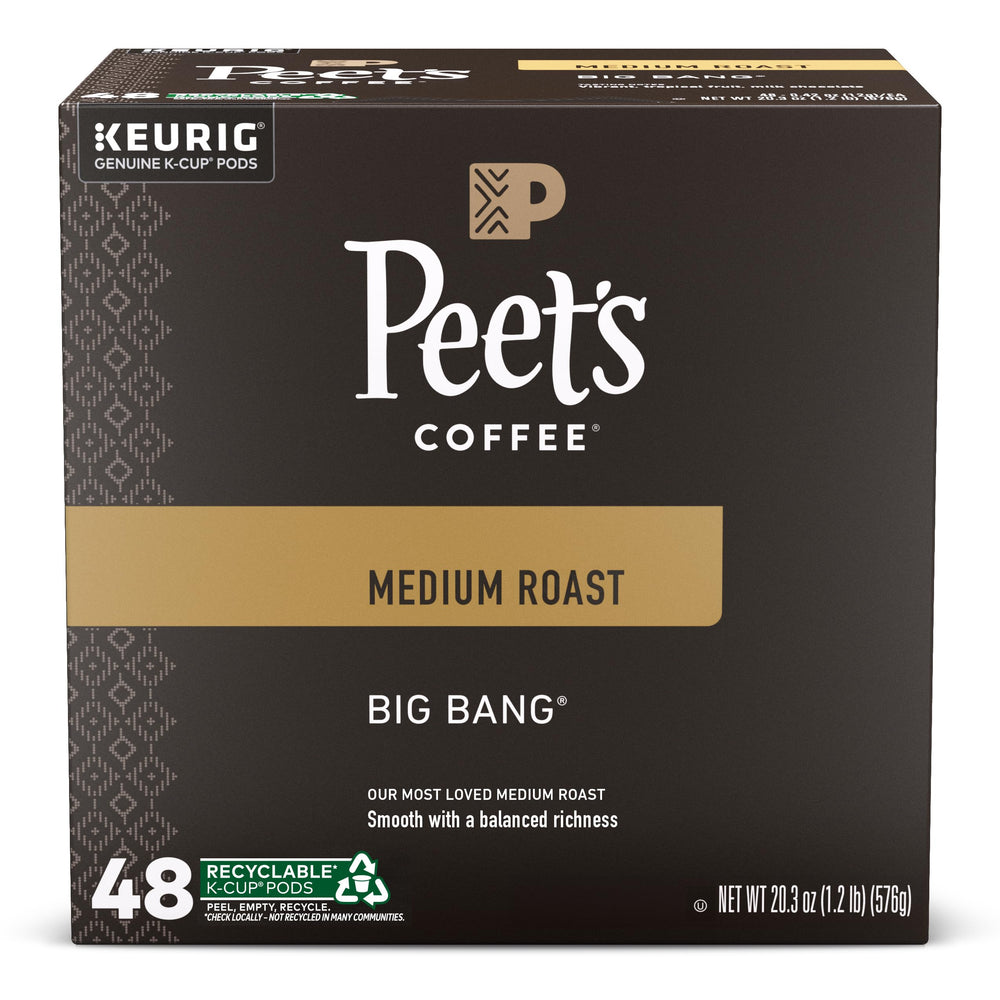 Peet's Big Bang 48-count box front view for quick brews.