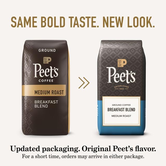 Morning ritual with Peet's Breakfast Blend for a comforting brew.