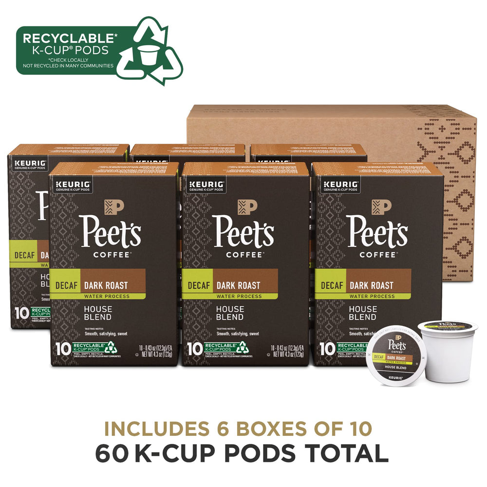 Peet's 60-count decaf House Blend for a week of easy cups.