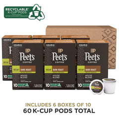 Peet's 60-count decaf House Blend for a week of easy cups.