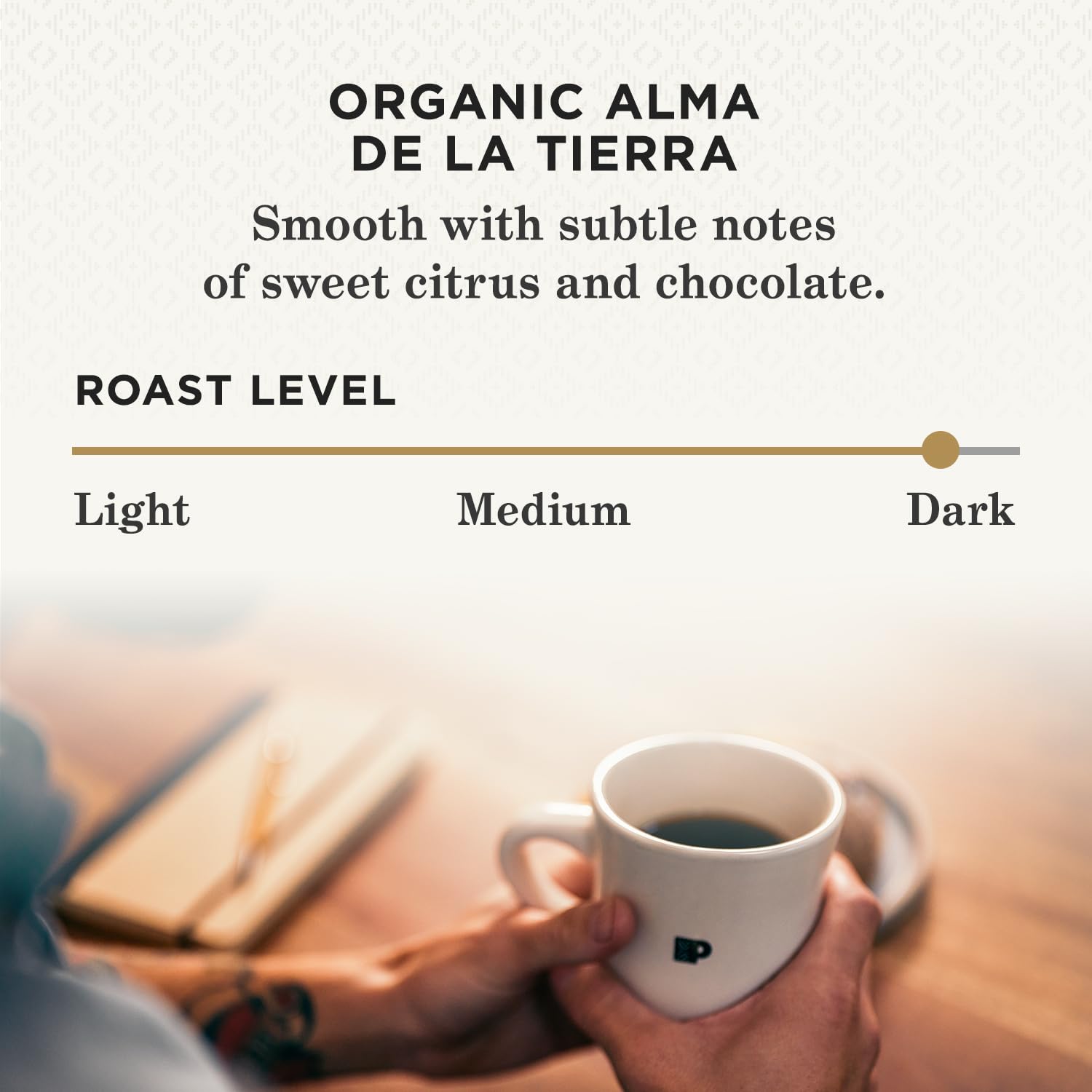 Peet's Alma de la Tierra K-Cup brewing with Keurig for simple prep.