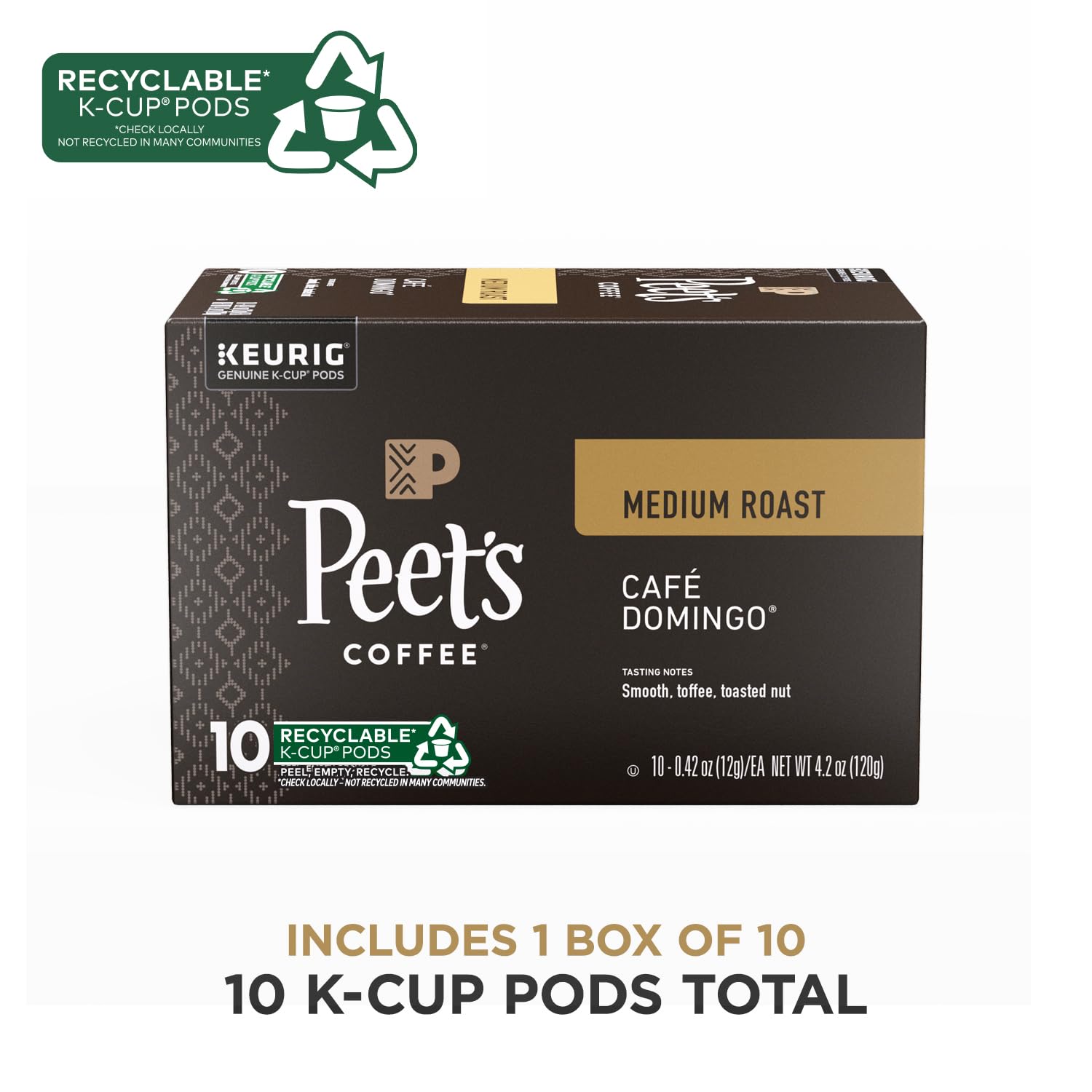 Arabica beans close-up from Peet's Coffee for premium flavor