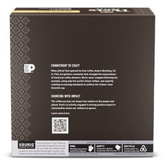 Peet's Coffee Brazil Arabica beans close-up highlighting quality