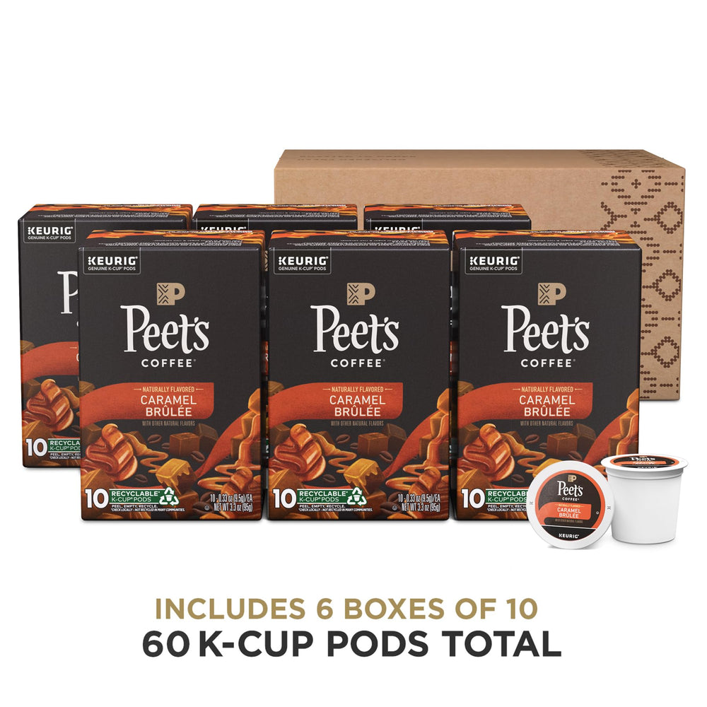 Peet's Caramel Brûlée K-Cup pod ready for Keurig brewing