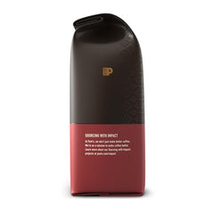 Peet's Coffee dense Arabica beans suggest strong flavor potential.