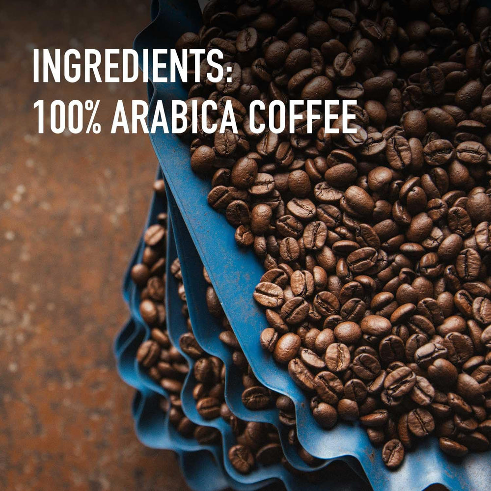 Peet's Coffee French Roast aroma close-up reveals premium Arabica quality.