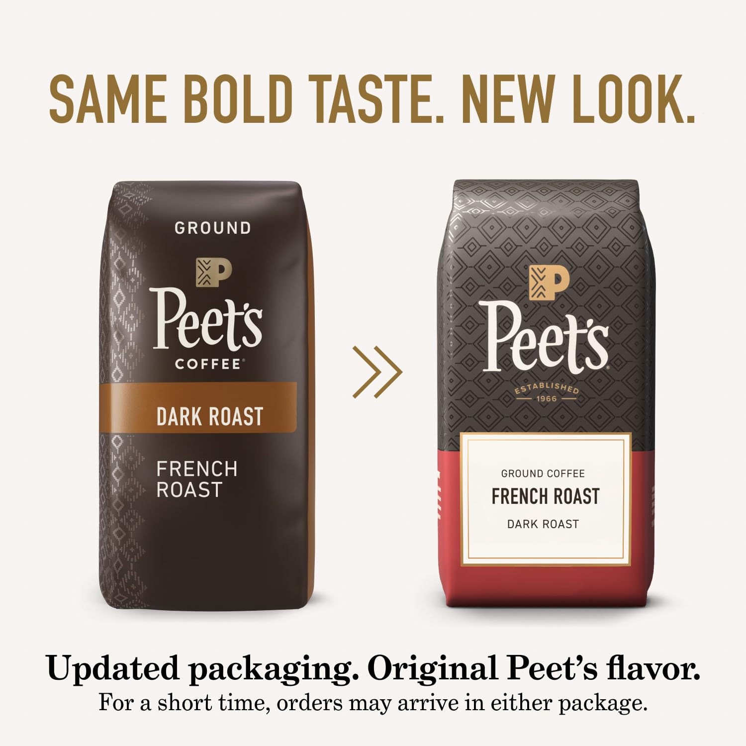 Peet's Coffee French Roast drip coffee cup ready to enjoy smoky notes