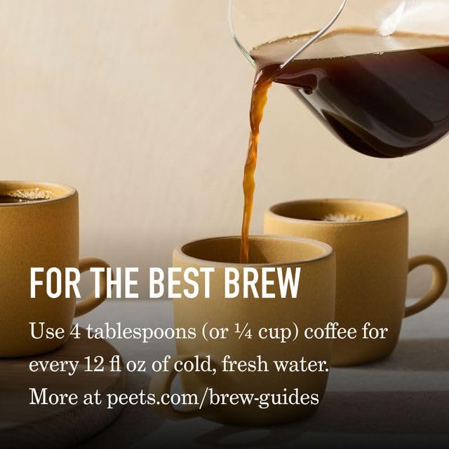 Aromas and deep color suggest bold, smoky notes in Peet's French Roast.