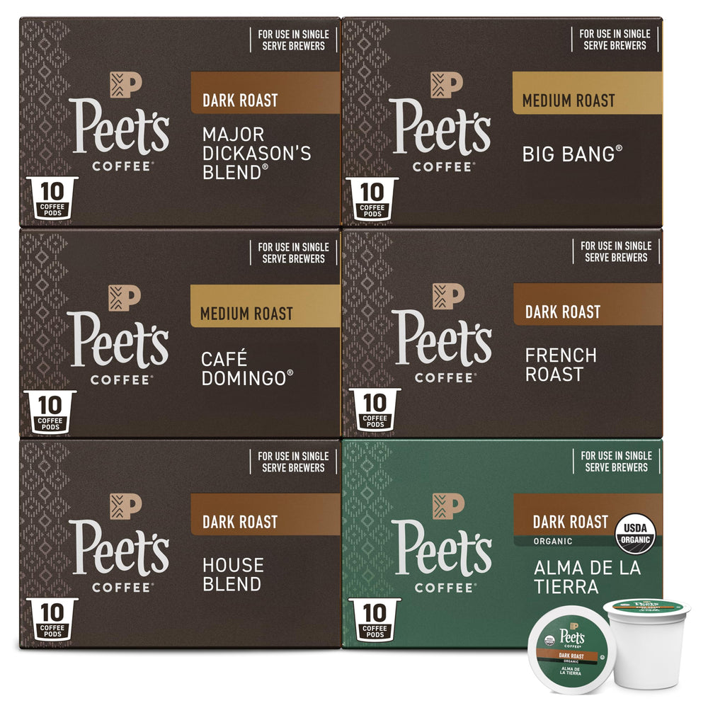 Peet's Coffee Major Dickason's Blend pod, rich aroma for bold mornings