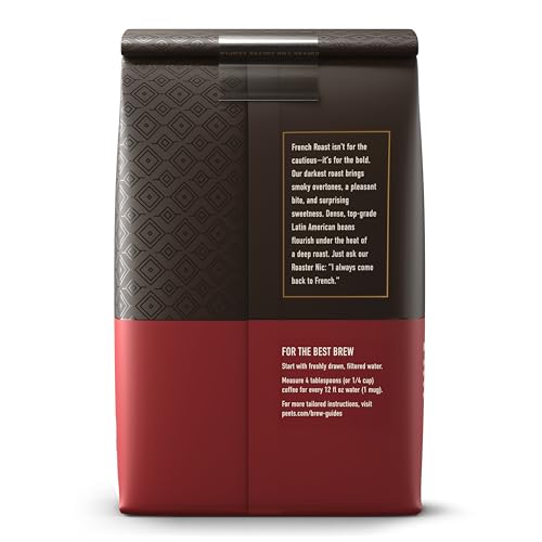 Peet's Coffee pour-over setup with French Roast for precise drip flavor.