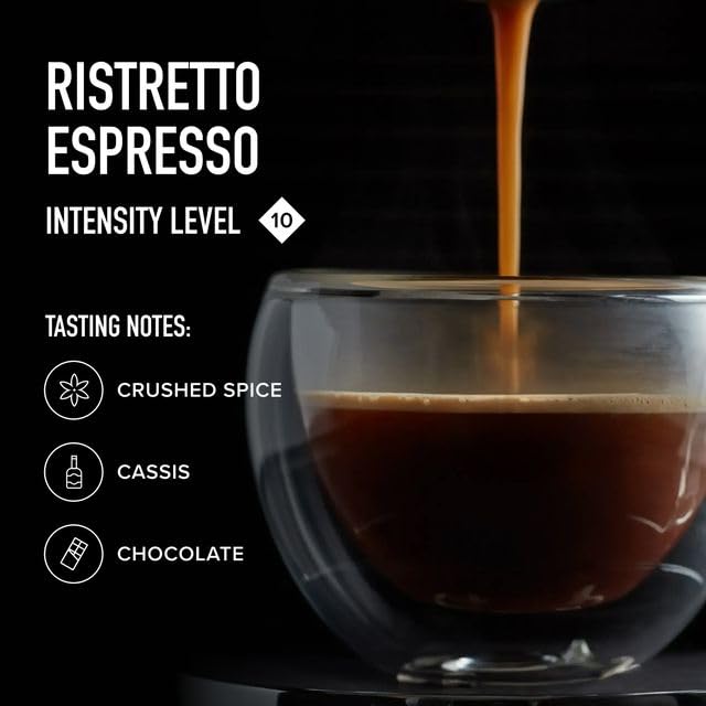 Espresso pull shot with Peet's Ristretto Intensity 10 capsules.