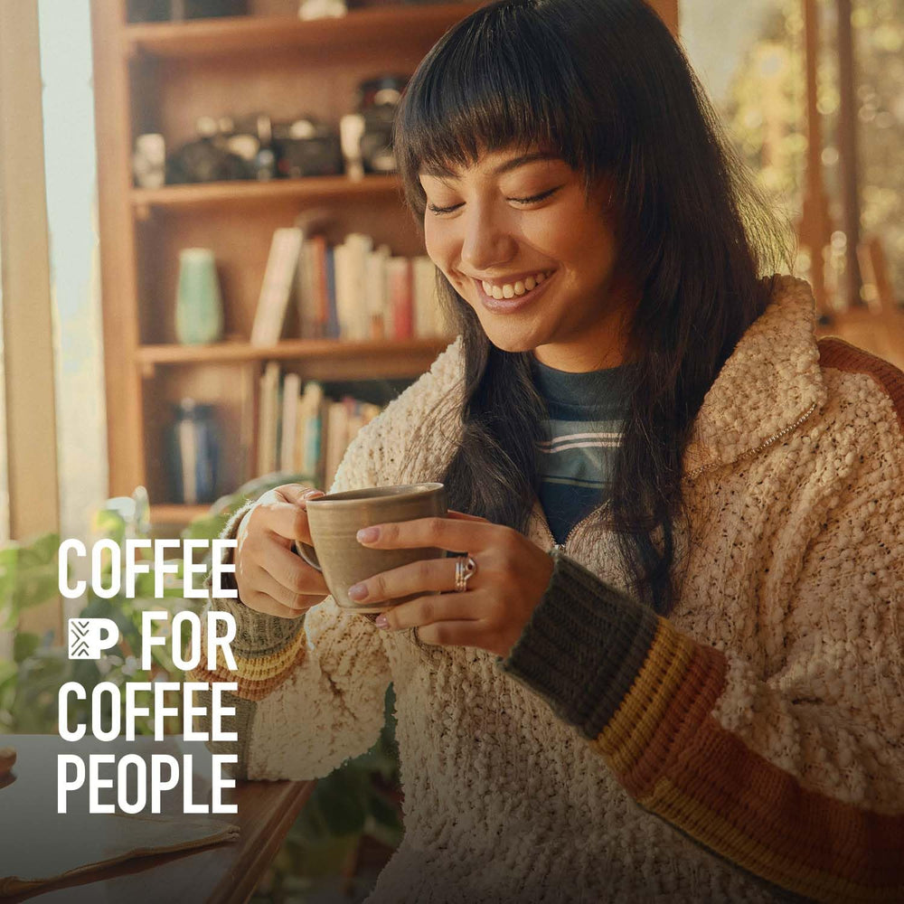 Peet's coffee sourcing label indicating responsible cultivation and impact.