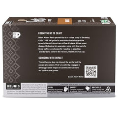Peet's K-Cup brewer setup offers fast, reliable mornings.