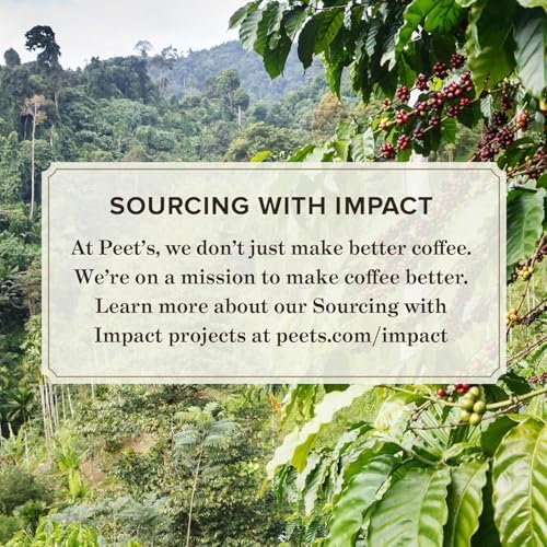 Recyclable Peet's K-Cup pods with local recycling reminders.