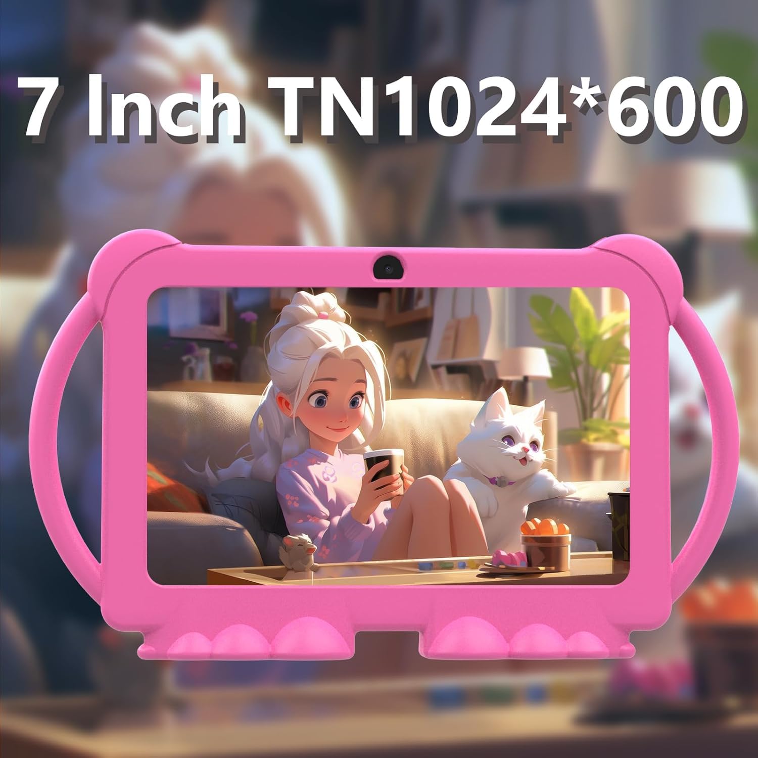 PEICHENG Kids Tablet 7 inch parental control dashboard helps guardians manage content.