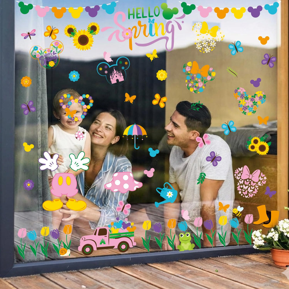 pekeng spring window clings ideal for classrooms cafes and storefronts