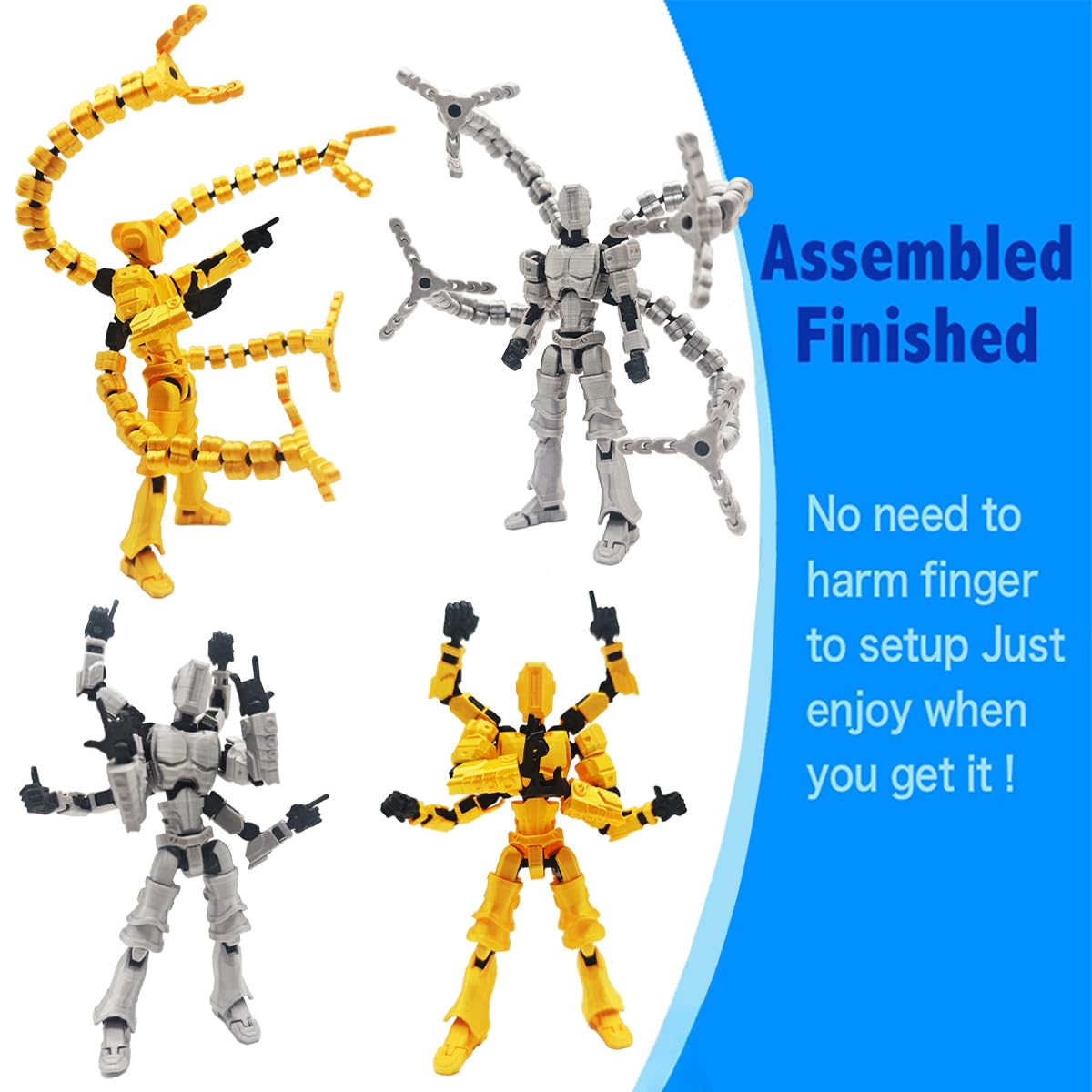 PEKOIU T13 gold octopus accessory enhances display options and collectible appeal