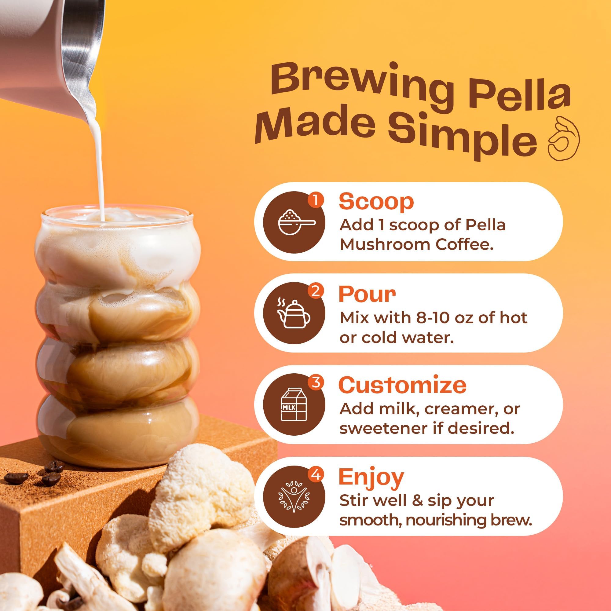 Pella Nutrition ready-to-use cup setup for on-the-go warmth.