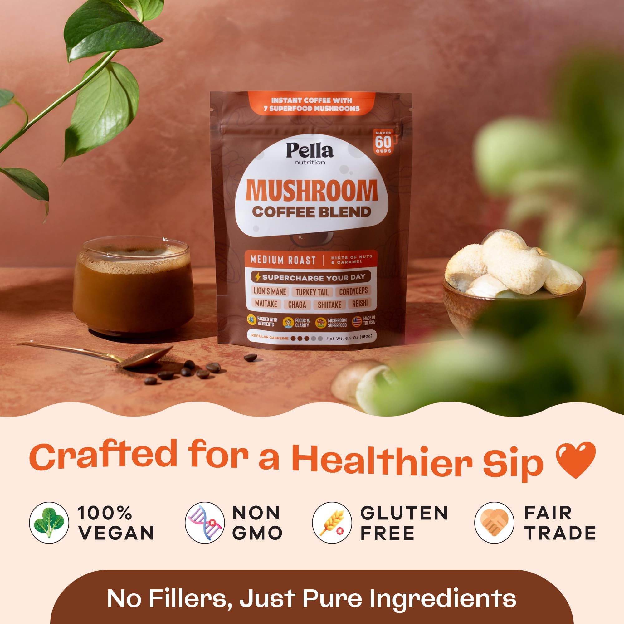 Pella Nutrition vegan ingredients highlight clean energy without jitters.