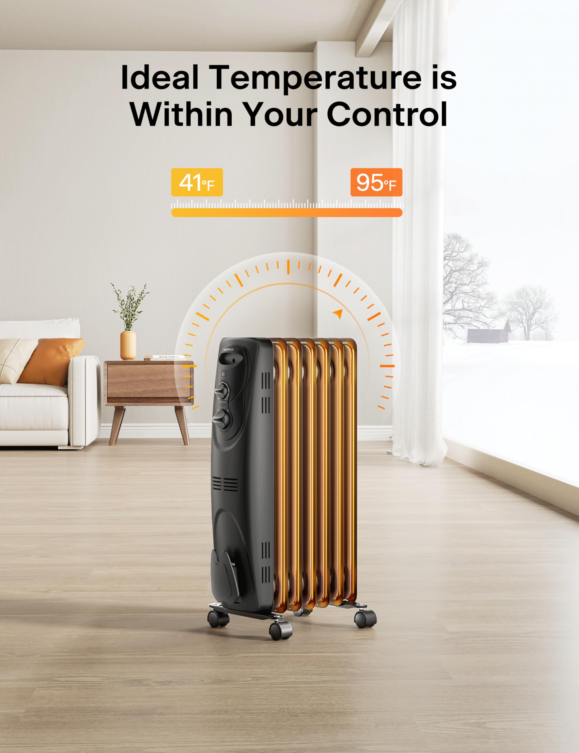 Quiet operation highlights near-silent heating ideal for bedrooms and offices