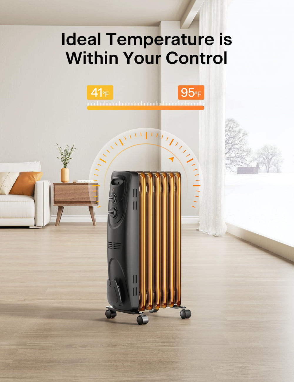 Quiet operation highlights near-silent heating ideal for bedrooms and offices