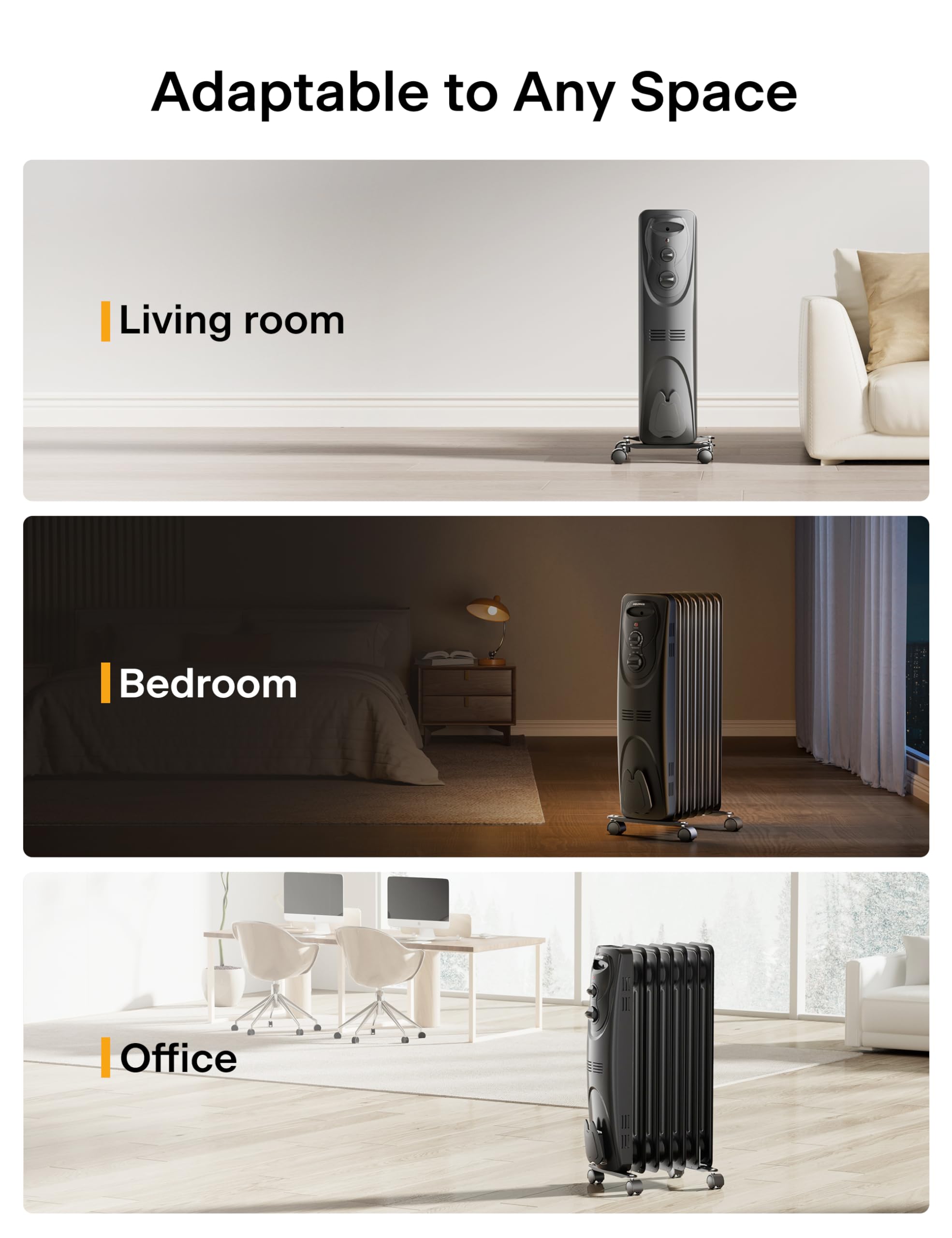 Room coverage imagery shows effective warmth across larger living areas