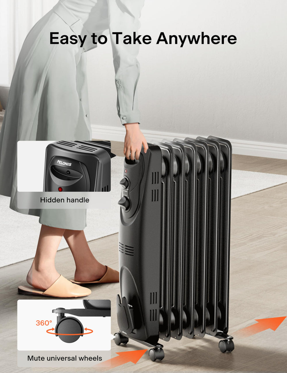 Heat diffusion ensures even warmth without harsh drafts in living spaces