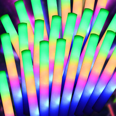 Pelreame LED foam glow sticks bundle for vibrant party atmosphere.