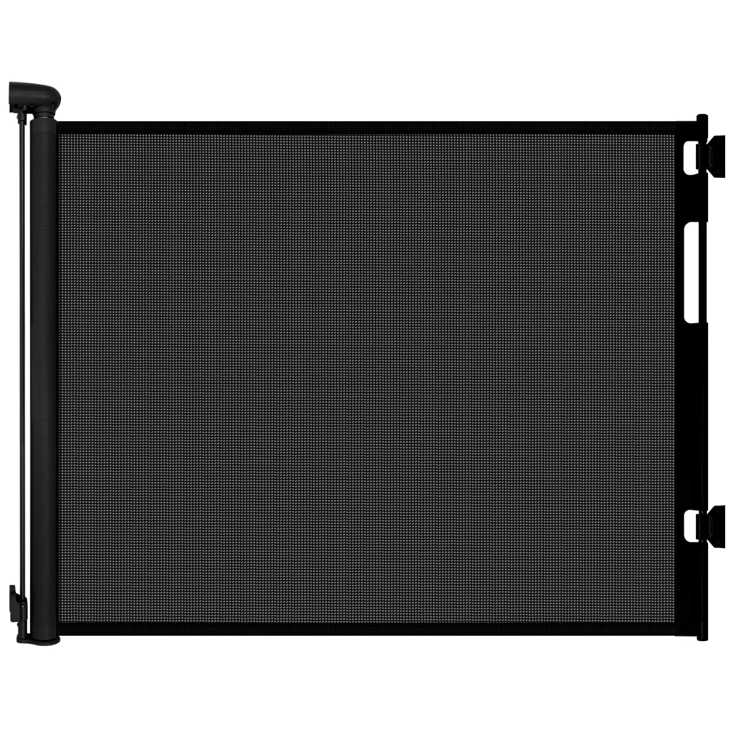 peluasua retractable gate extended to 55 inches in doorway for safe toddlers