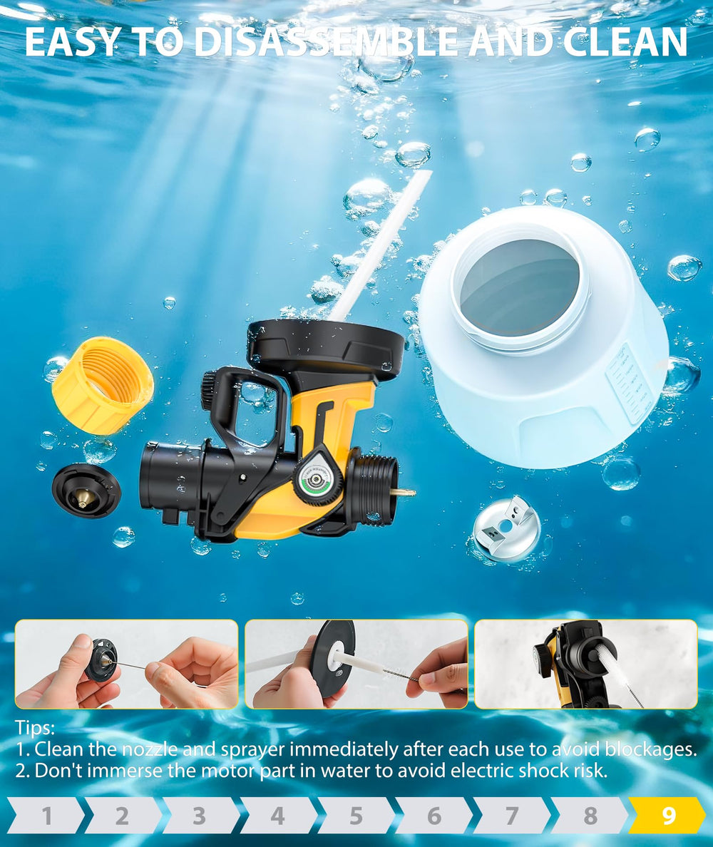 PEMMKORE ergonomic grip for comfortable spraying sessions