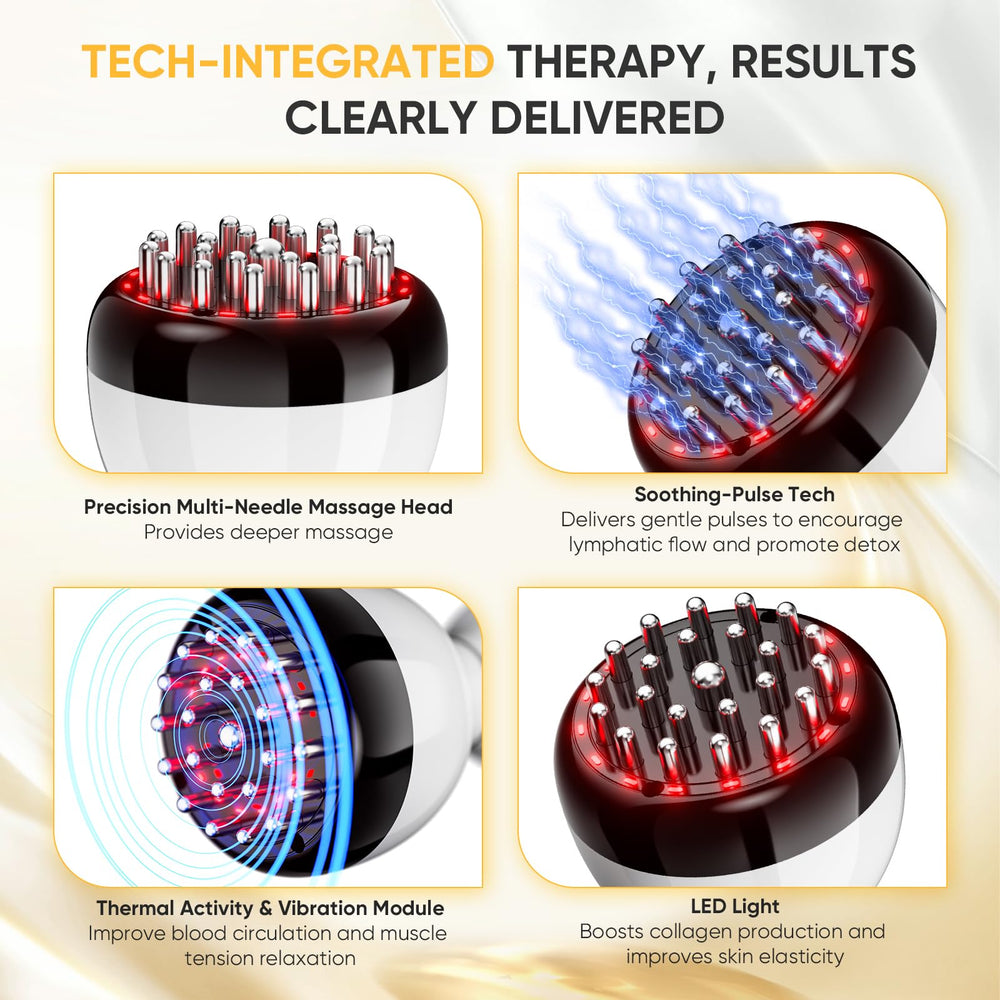 PEMUCEN Lymphatic Drainage Massager heating function provides deeper relaxation and comfort