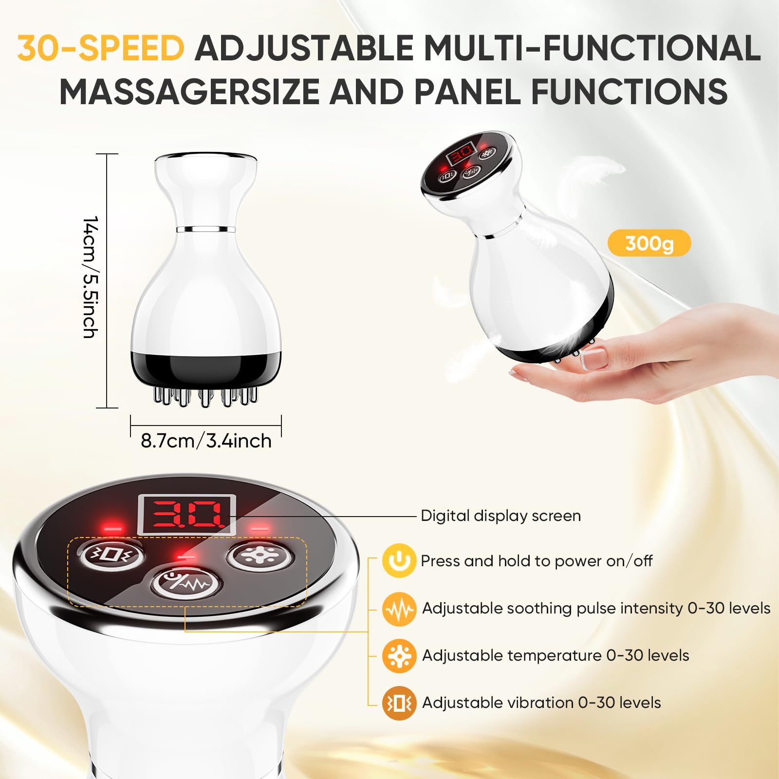 PEMUCEN Lymphatic Drainage Massager vibration and pulse aid cellulite treatment options