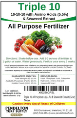 Pendelton Turf Triple 10 application in garden for versatile plant growth