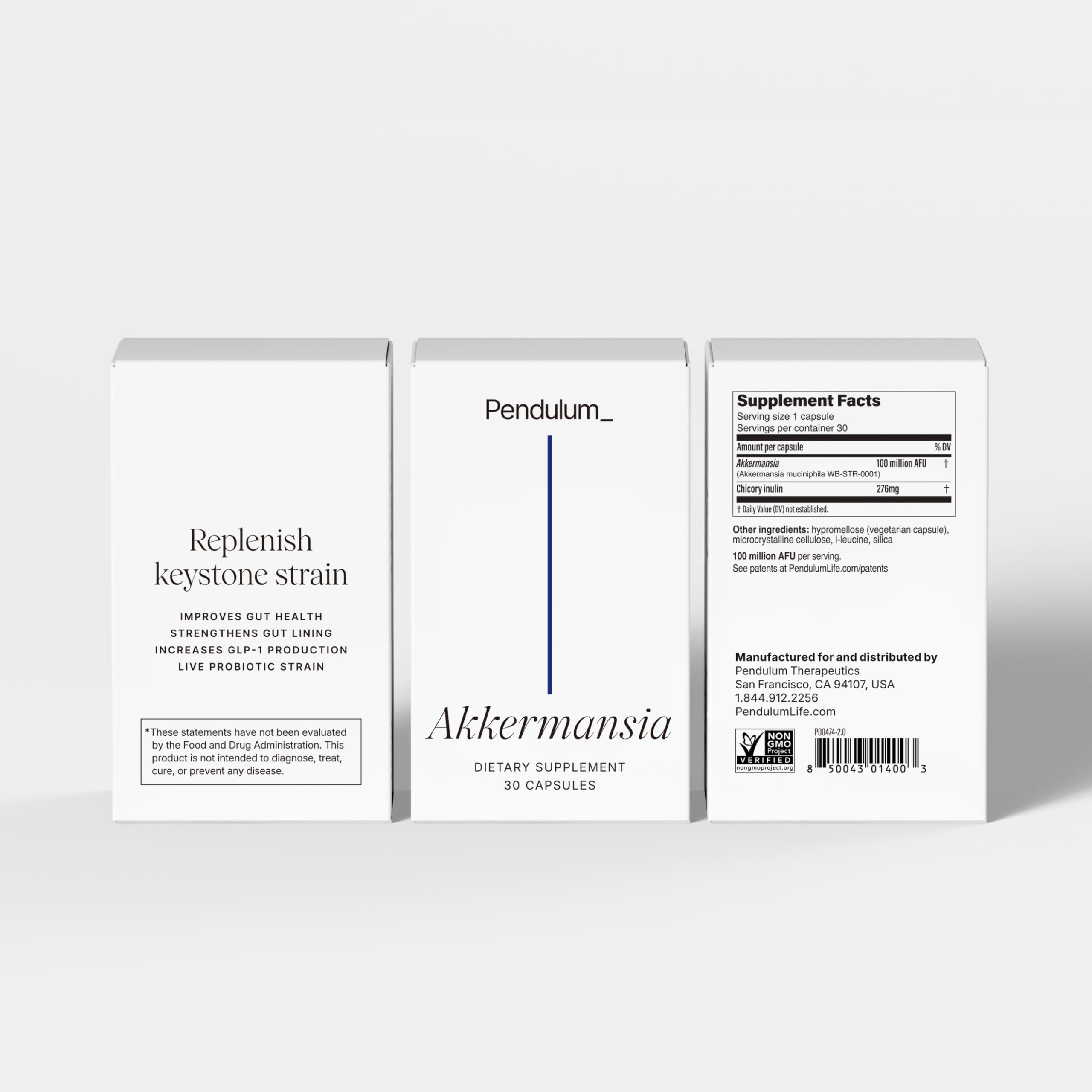 Pendulum Akkermansia probiotic icon for anaerobic technology delivery.