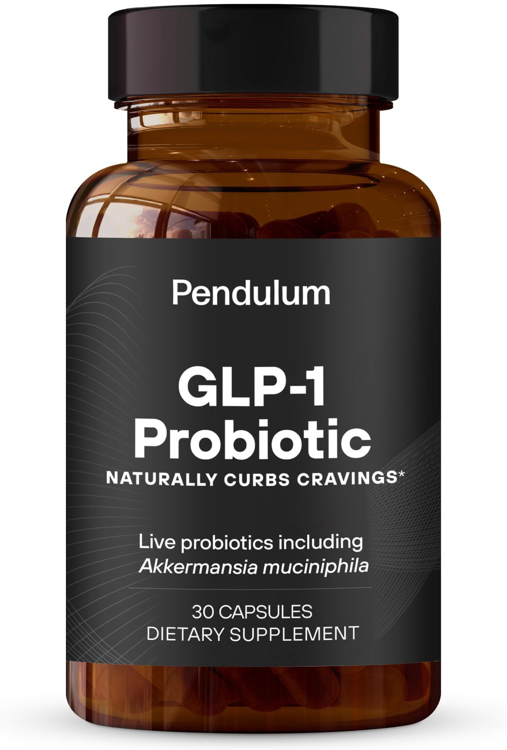 Pendulum GLP-1 Probiotic bottle shown for appetite support and gut balance.