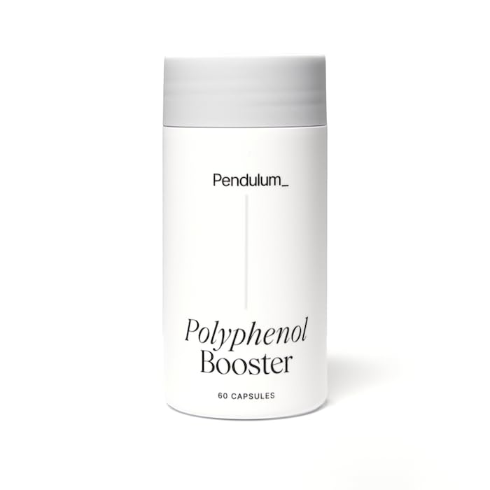 Pendulum Polyphenol Booster bottle front highlighting brand for convenient daily wellness.