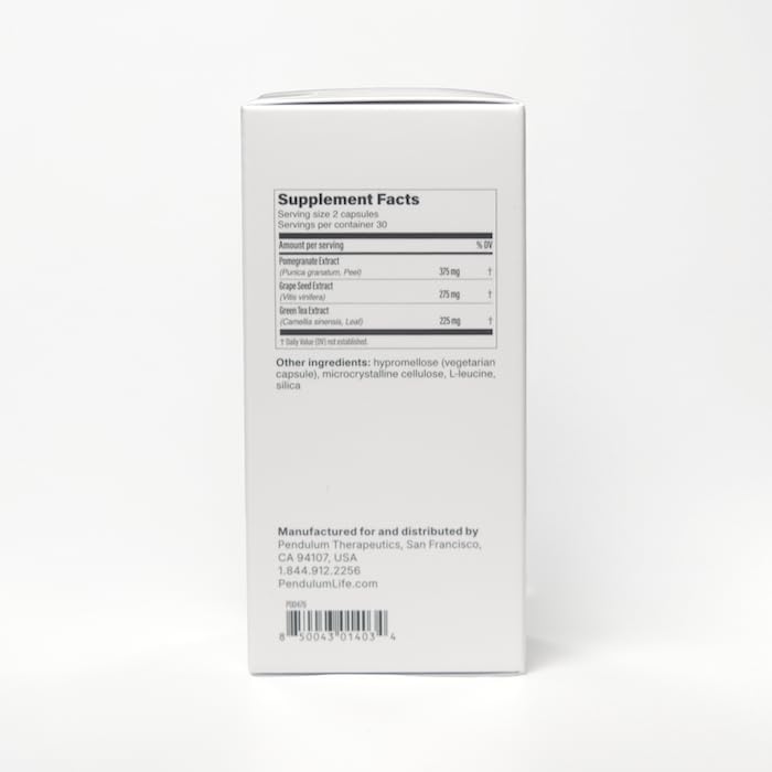 Pendulum Polyphenol Booster introductory card hints at gut-friendly polyphenol benefits.
