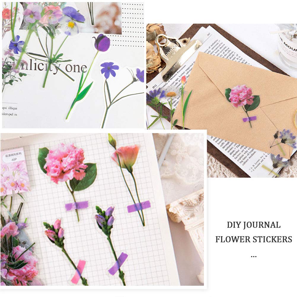 Pengxiaomei flower stickers for notebooks and sketchbooks add decorative flair