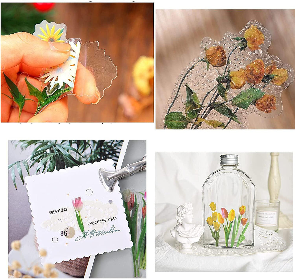 Pengxiaomei self-adhesive flower stickers for quick, mess-free crafting