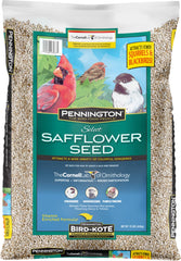 Pennington Select Safflower Seed bag front view attracts year-round backyard birds