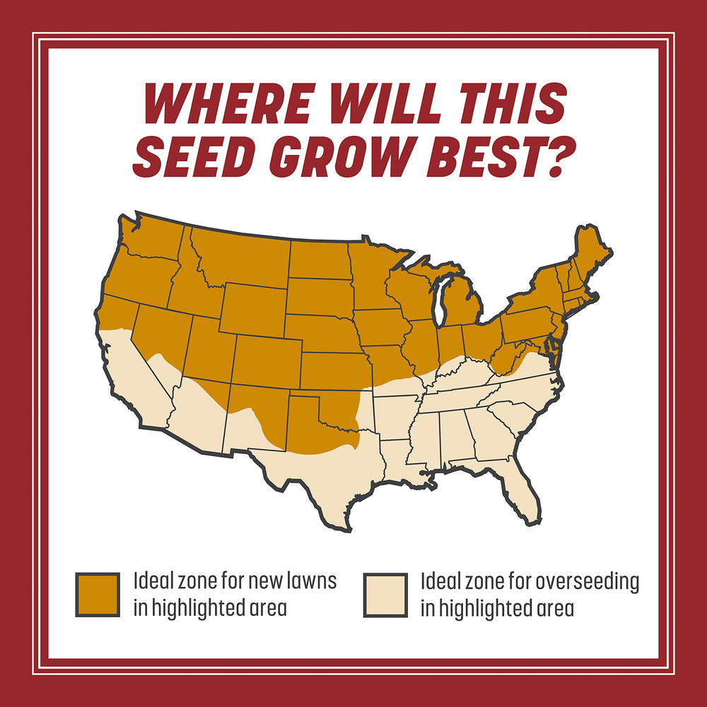Pennington Smart Seed Perennial Ryegrass new lawn 250 sq ft setup depiction