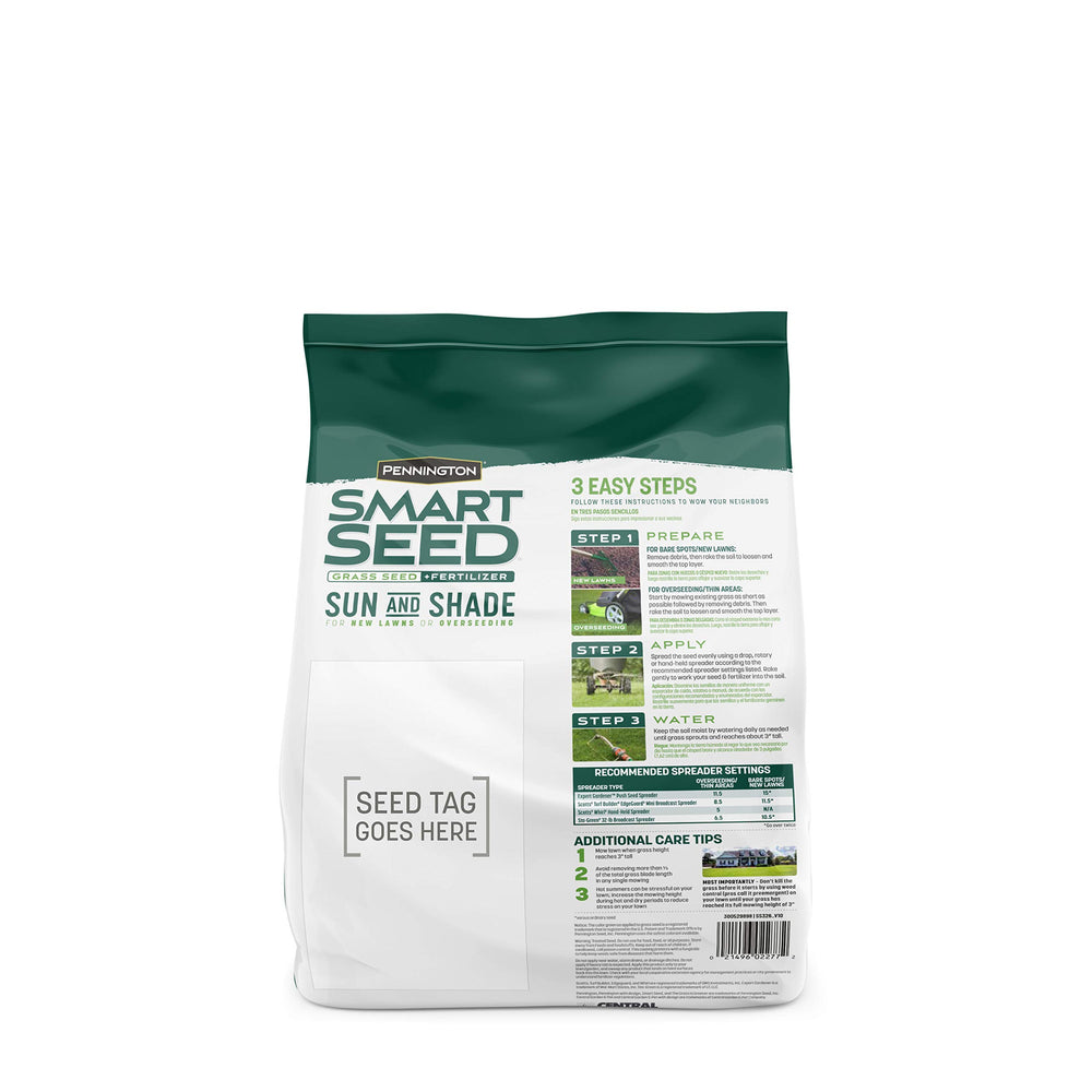 Pennington Smart Seed seed coat technology speeds establishment and greener lawn results.