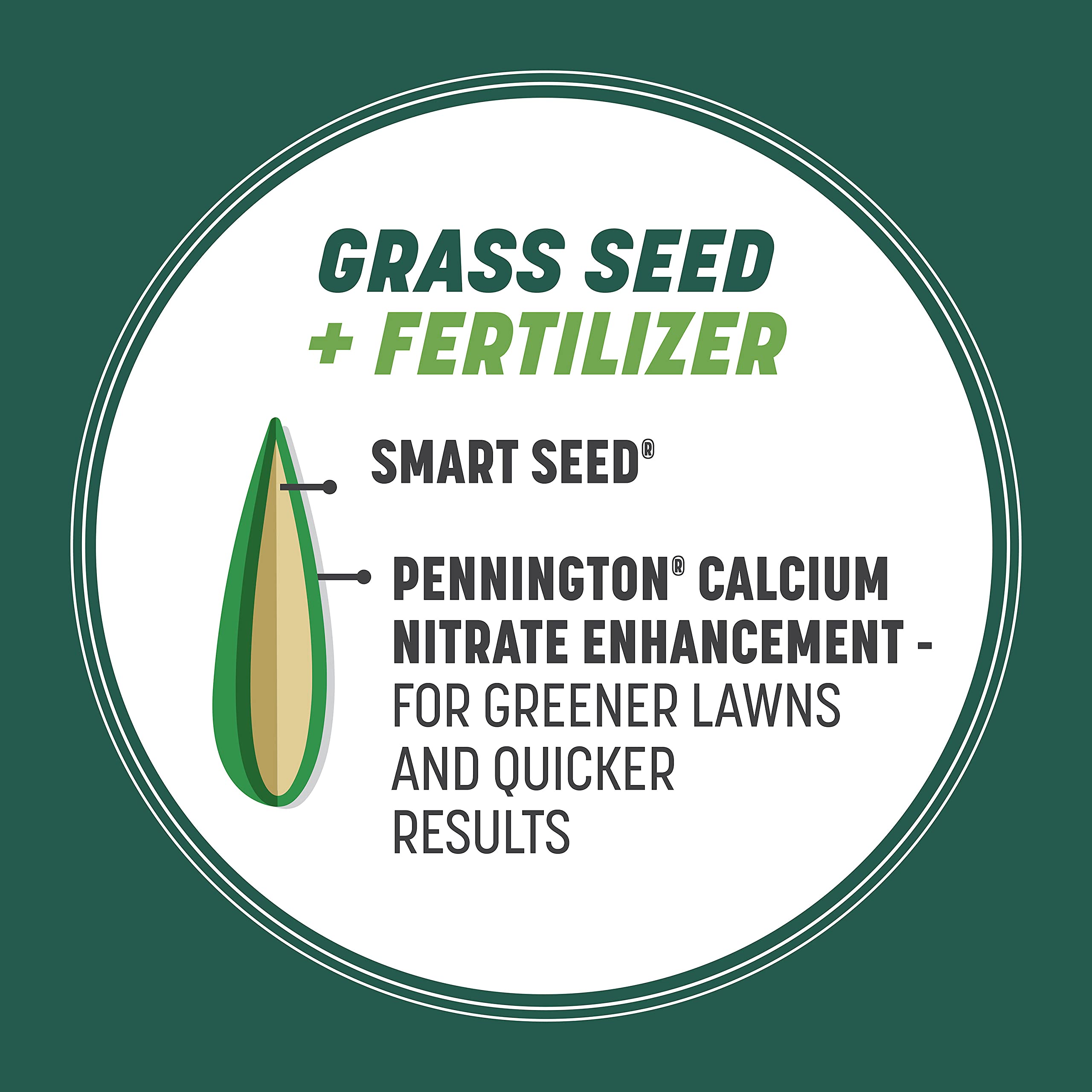 Fertilizer-coated seed from Pennington Smart Seed Sun & Shade accelerates growth