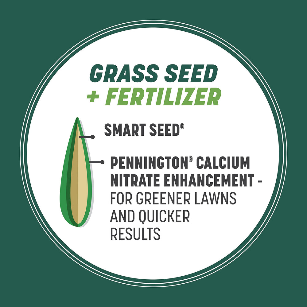 Fertilizer-coated seed from Pennington Smart Seed Sun & Shade accelerates growth