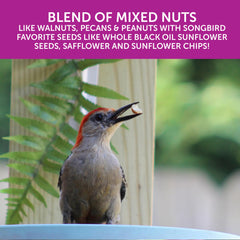 Pennington Ultra Double Nut, Nut & Fruit Blend with real fruit boosts flavor for songbirds