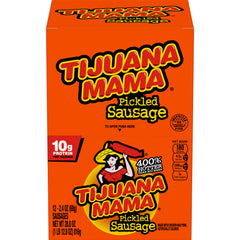 Penrose Tijuana Mama pickled sausages pack—12 servings ready-to-eat protein snack.