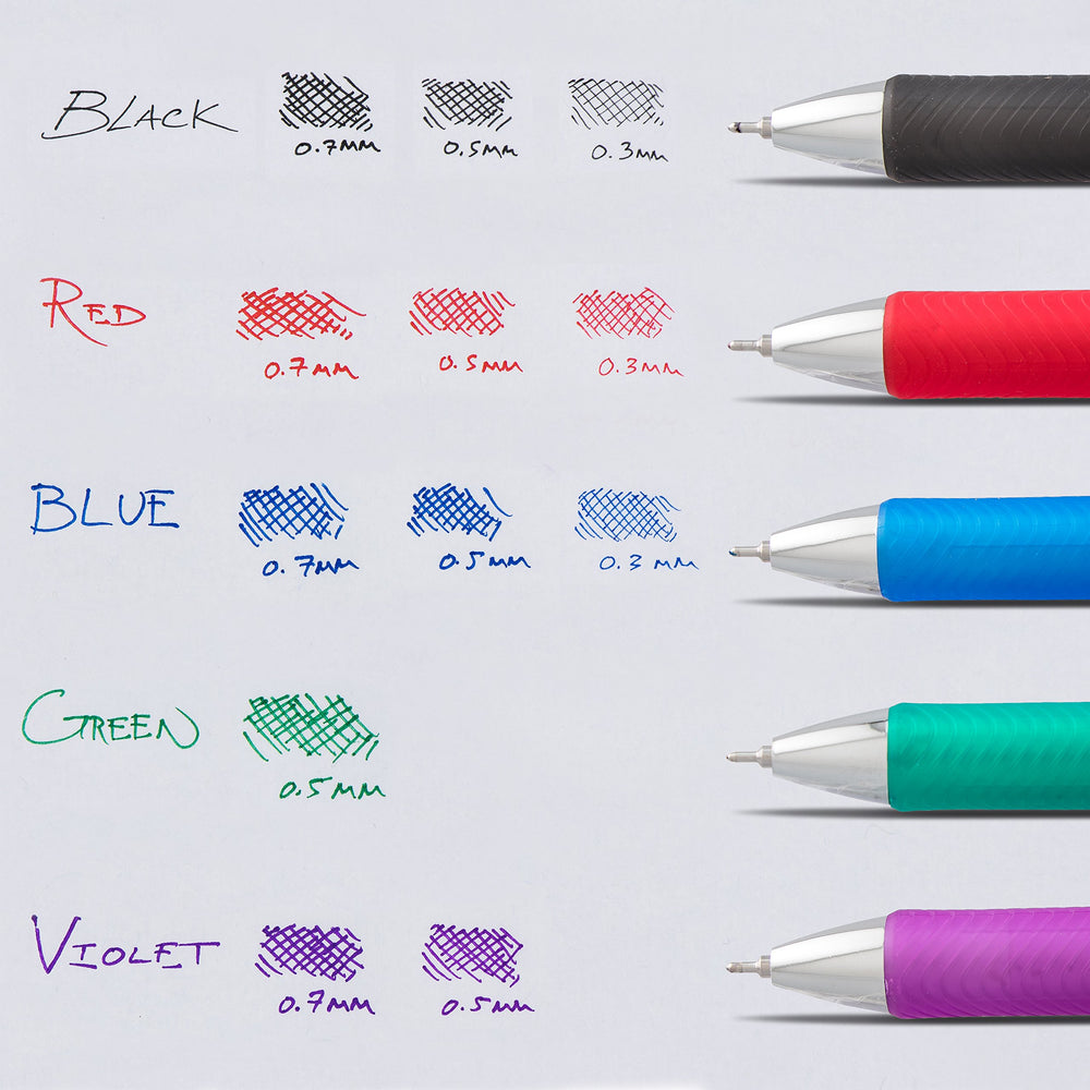 15-pack Pentel EnerGel Deluxe RTX value pack offers versatile office writing.