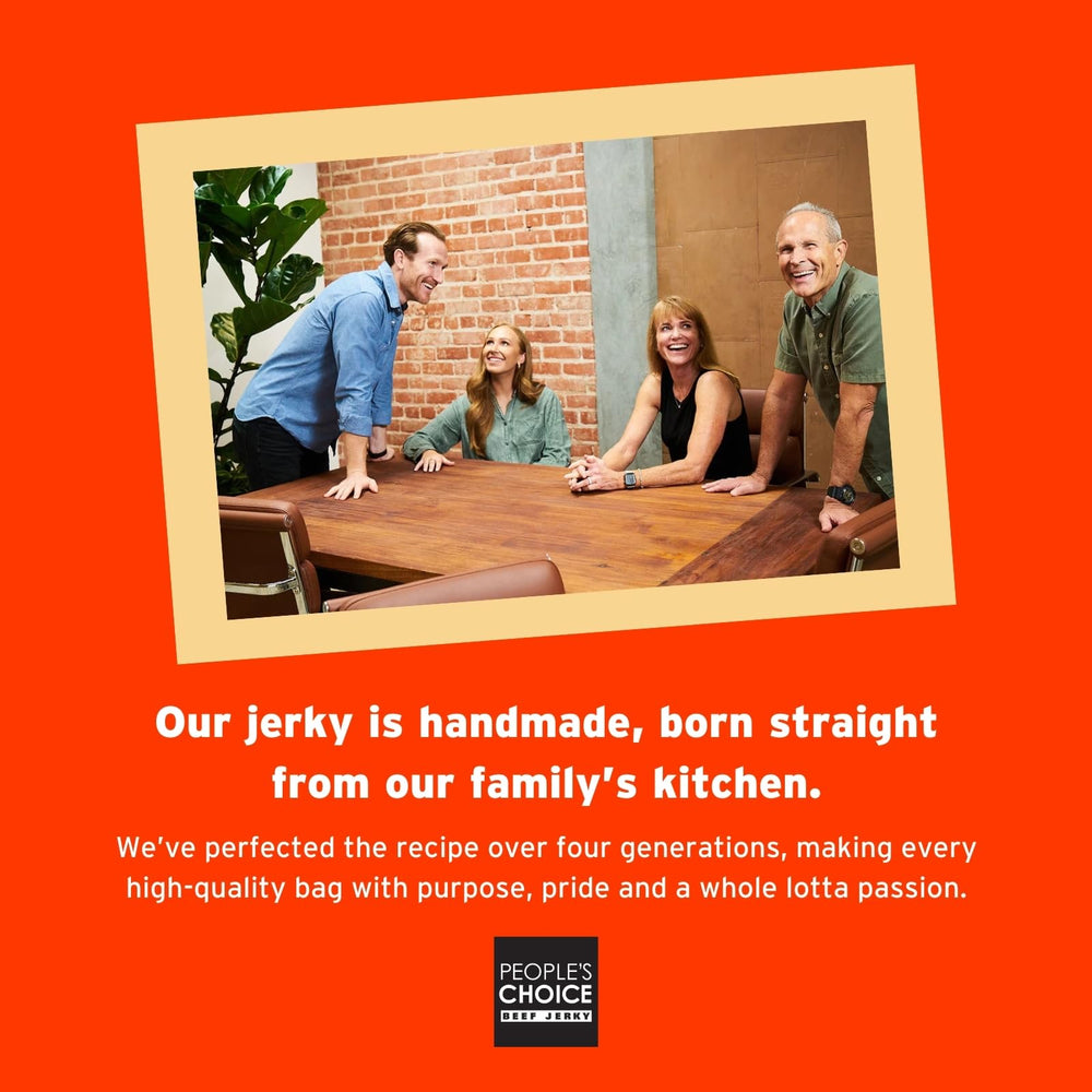 People's Choice Beef Jerky Made in USA supports family-owned craftsmanship.