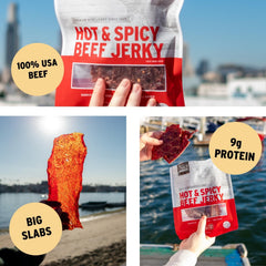 People's Choice Beef Jerky nineteen-point-two-ounce bag displayed for easy sharing and portability.