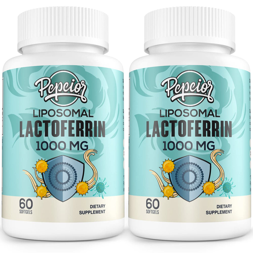 Pepeior liposomal lactoferrin bottle front view for immune support